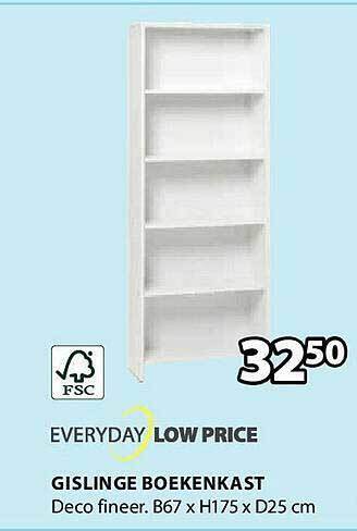 Jysk Gislinge Boekenkast aanbieding