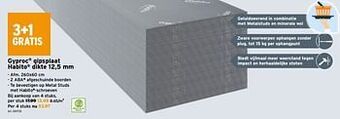 GAMMA Gyproc gipsplaat habito aanbieding