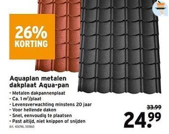 GAMMA Aquaplan metalen dakplaat aqua-pan aanbieding
