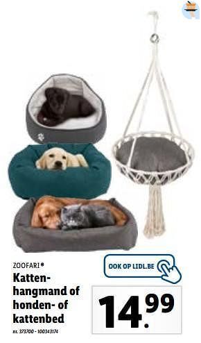 Lidl Kattenhangmand of honden- of kattenbed aanbieding