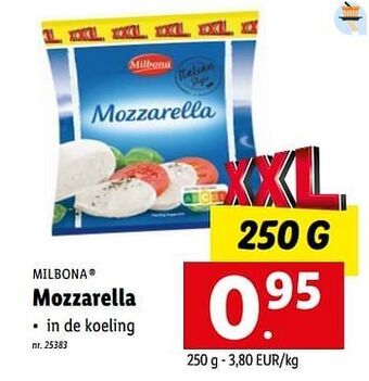 Lidl Mozzarella aanbieding