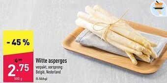 ALDI Witte asperges aanbieding