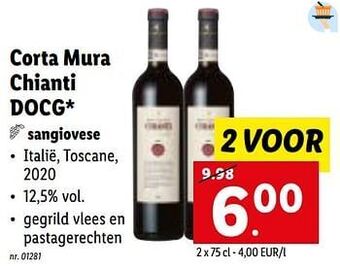Lidl Corta mura chianti docg aanbieding