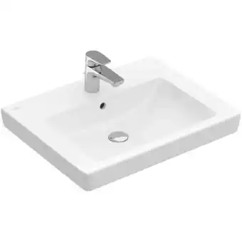 Sawiday Villeroy en Boch Subway 2.0 wastafel 60x47cm 1 kraangat met overloop wit aanbieding