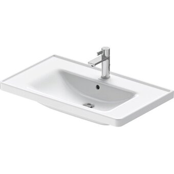 Sawiday Duravit D-Neo wastafel 80x48x16.5cm 1 kraangat rechthoek Keramiek Wit aanbieding
