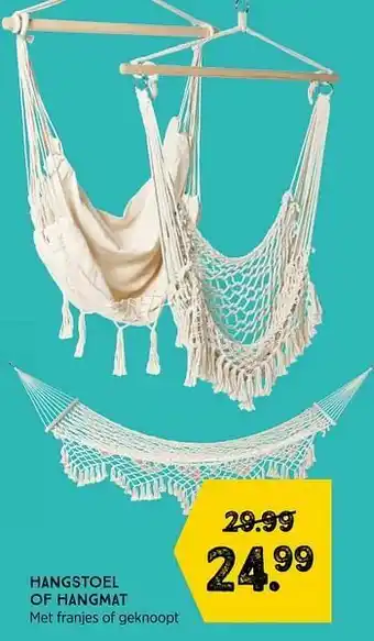Xenos Hangstoel of hangmat aanbieding