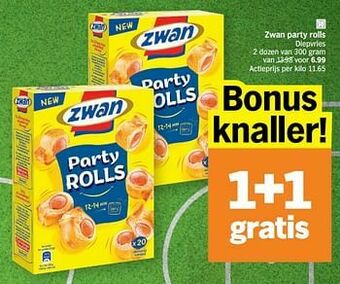 Albert Heijn Zwan party rolls aanbieding