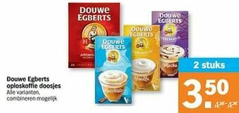 Albert Heijn Douwe egberts oploskoffie doosjes aanbieding