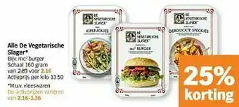 De vegetarische slager mc2 burger schaal