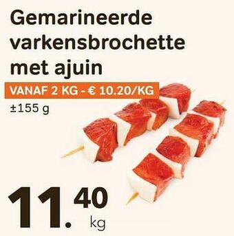 Bon Ap Gemarineerde varkensbrochette met ajuin aanbieding