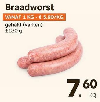 Bon Ap Braadworst aanbieding