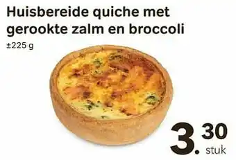 Bon Ap Huisbereide quiche met gerookte zalm en broccoli aanbieding