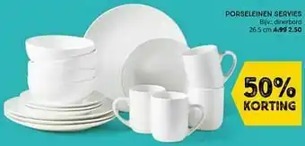 Porseleinen servies dinerbord