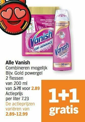 Albert Heijn Vanish gold powergel aanbieding