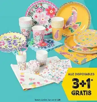 Bekers confetti