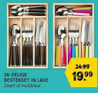 24-delige bestekset in lade