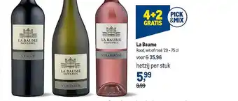 La Baume Rood Wit Of Rosé 4+2 Gratis
