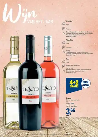 Makro Tessuto Selento - Rood Wit Of Rosé aanbieding