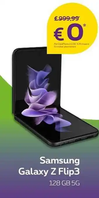 Proximus Samsung Galaxy Z Flip3 aanbieding