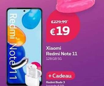 Proximus Xiaomi Redmi Note 11 128 Gb 5g aanbieding