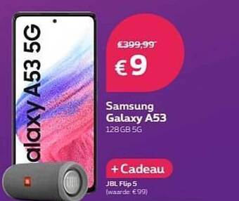 Proximus Samsung Galaxy A53 128 Gb 5g aanbieding