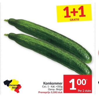 Intermarché Komkommer aanbieding