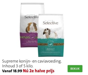 Intratuin Supreme konijn- en caviavoeding aanbieding