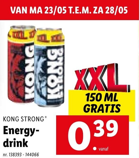 Promo Energy Drink Kong-Strong Chez Lidl – MHIM