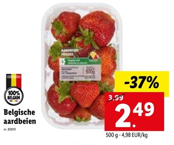 Lidl Belgische aardbeien aanbieding