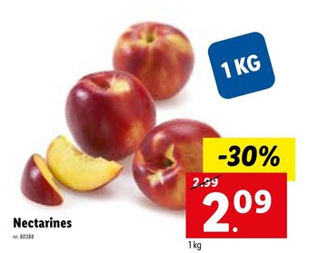 Lidl Nectarines aanbieding