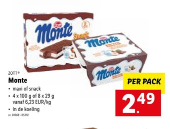 Lidl Zott Monte aanbieding