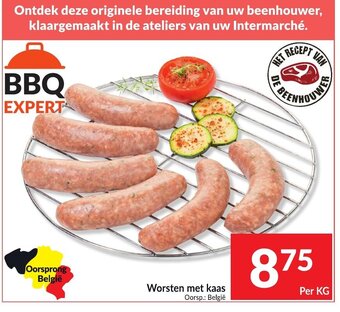 Intermarché Worsten met kaas aanbieding