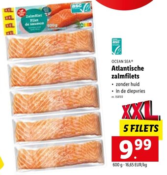 Lidl Ocean Sea Atlantische zalmfilets aanbieding