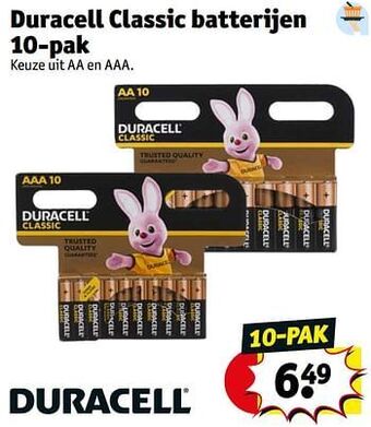 Kruidvat Duracell classic batterijen aanbieding