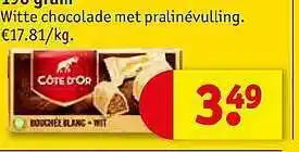 Cote Dor Witte Chocolade Met Pralinevulling