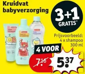 Kruidvat Kruidvat babyverzorging shampoo aanbieding