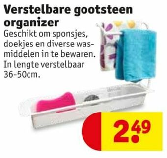 Kruidvat Verstelbare gootsteen organizer aanbieding