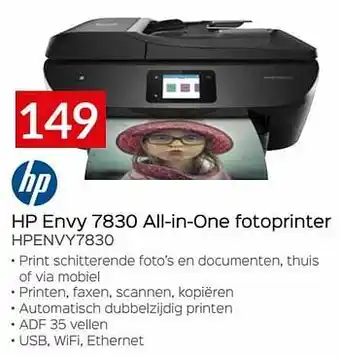 Selexion Hp envy 7830 all-in-one fotoprinter hpenvy7830 aanbieding
