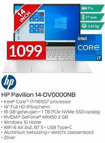 Selexion Hp pavilion 14-dv0000nb aanbieding