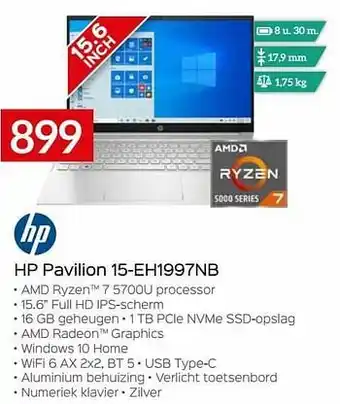 Selexion Hp pavilion 15-eh1997nb aanbieding