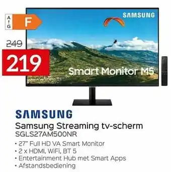 Selexion Samsung streaming tv-scherm sgls27am500nr aanbieding