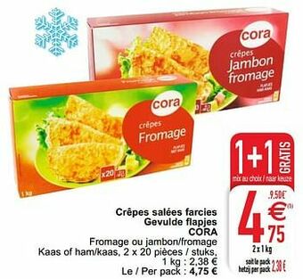 Cora Crêpes salées farcies gevulde flapjes cora aanbieding