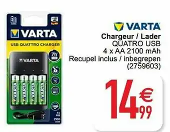 Cora Chargeur - lader quatro usb aanbieding