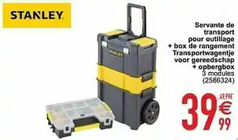 Cora Servante de transport pour outillage + box de rangement transportwagentje voor gereedschap + opbergbox aanbieding