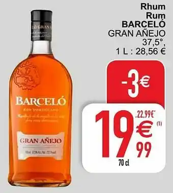 Rhum rum barcel