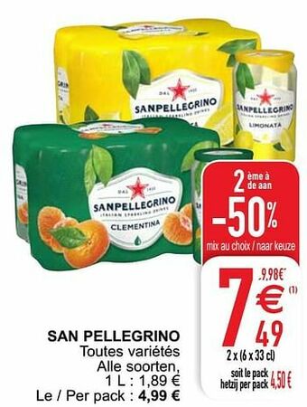 Cora San pellegrino aanbieding