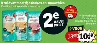 Kruidvat Kruidvat smoothie aardbei-blauwe bes aanbieding