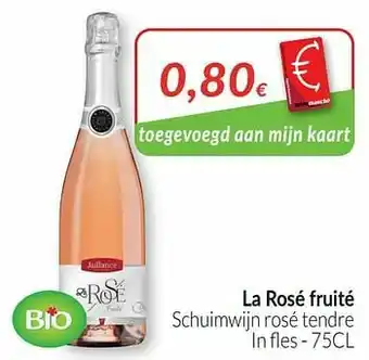 Intermarché La rosé fruité schuimwijn rosé tendre aanbieding