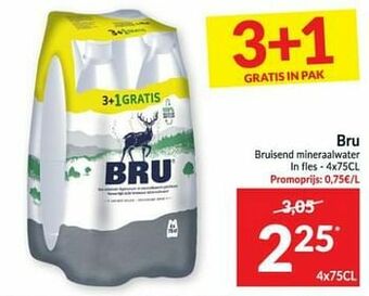 Intermarché Bru bruisend mineraalwater aanbieding