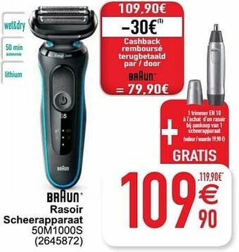 Braun rasoir scheerapparaat 50m1000s